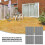 4pcs Balcony Backyard Interlocking Deck Tile Plastic Deck Floors Yard Decor 8