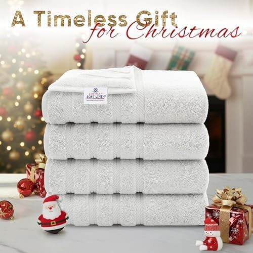 Σετ πετσετών μπάνιου Luxury4Piece, 600GSM100% βαμβακερές πετσέτες χαμάμ για μπάνιο, μεγάλες 1