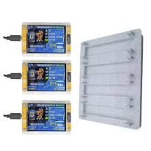 3X950KH/S NMMiner NerdMiner+4 Slots Stand Upgraded Harshrate Miner 2.8 Inch Display Crypto Solo Lottery Bitcoin