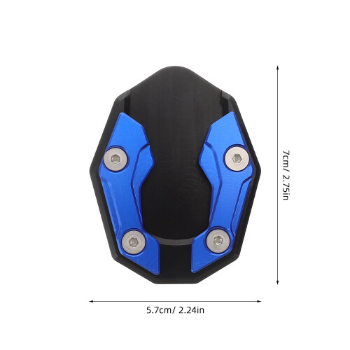 2pcs Motorcycle Kickstand Pads Side Stand Cushion Support Plate Extension Pad 1