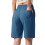 Damen-Leinenshorts, blau, elastischer Bund, 8,5 Zoll 4