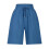 Damen-Leinenshorts, blau, elastischer Bund, 8,5 Zoll 5