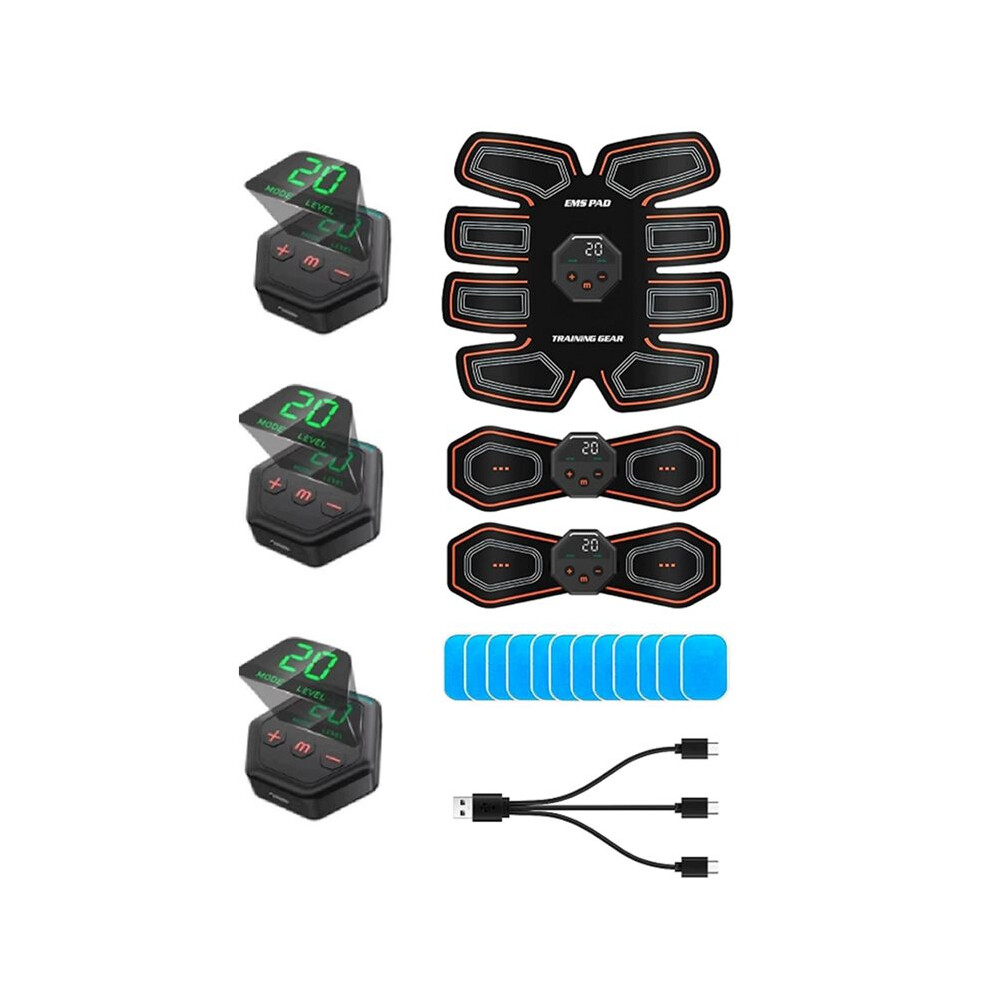 Trainer Muscle Stimulator EMS Muscle Stimulator Electric Abdominal Muscle Toner 10 Modes & 20 Intensities