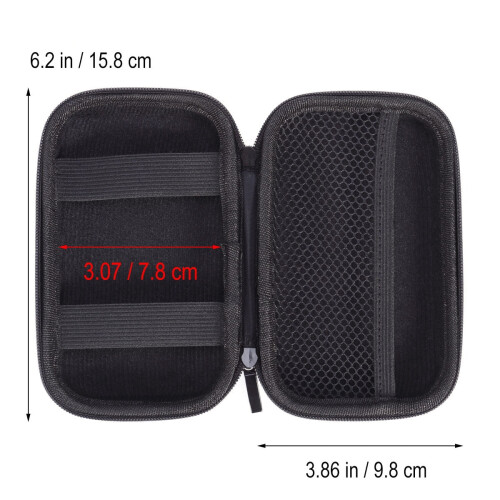 Travel Cable Organizer Bag 1Pcs Blue EVA Rectangular Protective Case For Earphones And Usb Cable Storage 1