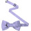 2 Packs Solid Color Pre-tied Bow Tie Adjustable Bowtie for Men 3
