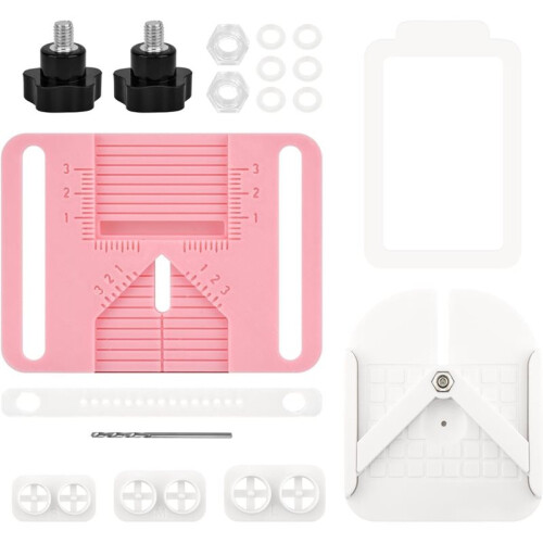 Polymer Clay Earring Making Tools Kit, Polymer-Clay Earring Drill Guide with Stud Post Embedding Tool for Clay Jewelry
