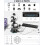 Supporto da gioco RGB per controller, cuffie e telecomando PS5/PS4 – 9 luci, 2 porte USB 3.0, compatibile con PS5/PS4 4