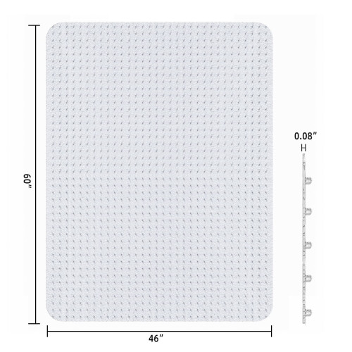 Bürostuhlmatte mit Rand für Zuhause 1