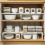 Cabinet Shelf Expandable Organizer Riser Storage Space Saver Stackable for Kitchen Pantry Cupboard Under Sink Countertop, Houseware Counter 4