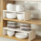 Expandable Kitchen Organizer, Adjustable Shelving Unit, Customizable Storage for Countertops and Cabinets, Space Saving Home Solution 5