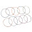 Worgeous10PCS Ελαστικές ταινίες σημειωματάριου Νάιλον σχοινί Ρυθμιζόμενοι ελαστικοί 5