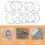 Worgeous10PCS Ελαστικές ταινίες σημειωματάριου Νάιλον σχοινί Ρυθμιζόμενοι ελαστικοί 7