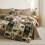 Rustic Duvet Cover Set Brown Queen 3-Piece 4