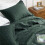 Παπλώματα Queen Size - Μαλακά Υπερήχων Queen Quilt Bedding - Σκούρο Πράσινο Κάλυμμα Κρεβατιού - 3