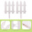 White Picket Fence for Garden Decoration - 2 Sets 2