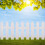 White picket fence garden decoration 2 sets 7
