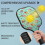 Σετ κουπιών Pickleball από fiberglass με λουλούδια και 2 μπάλες και τσάντα – Συμβατό με 4