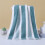 Serviette polaire corail rayée 75 x 35 cm 4