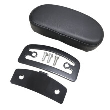 Motor 6" Black Flatlander Sissy Bar Backrest Pad for All Models with A Short Sissy Bar Center to 2-3/4
