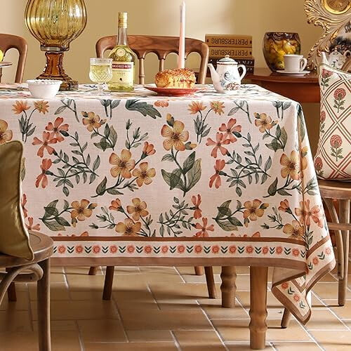 Vintage William Morris Tablecloth Rectangular 63x110 in 1