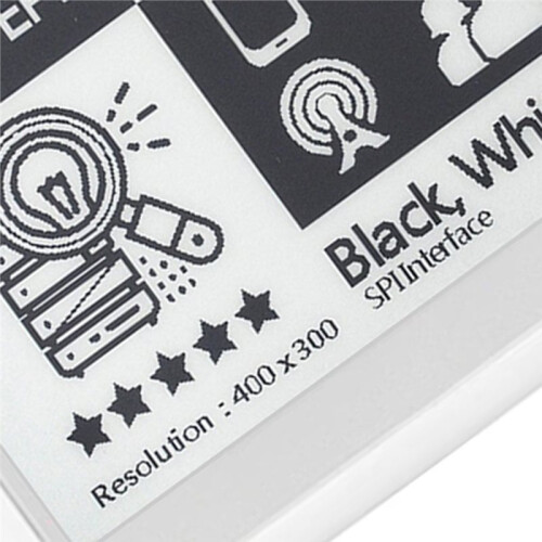 Etiqueta Eletrônica de Prateleira (ESL) NFC de 4,2 Polegadas, Passiva, Sem Bateria, com Display de Tinta Eletrônica Sem Fio GDN042BW 1