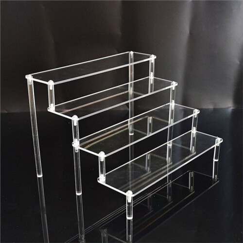 Acrylic Display Stand for Dolls, Models, and Figurines - Transparent Three-Layer Storage Rack 1