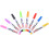Vandmalingspen, sletbare whiteboard-tuscher, 8 farver, 10 ml 2