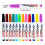 HHBEAUTY8 τεμάχια μαρκαδόροι κιμωλίας που σβήνουν σε υγρό χρώμα, 12 χρώματα, 3