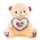 Hugging Heart Bear Plush Toy Beige 23 cm 2