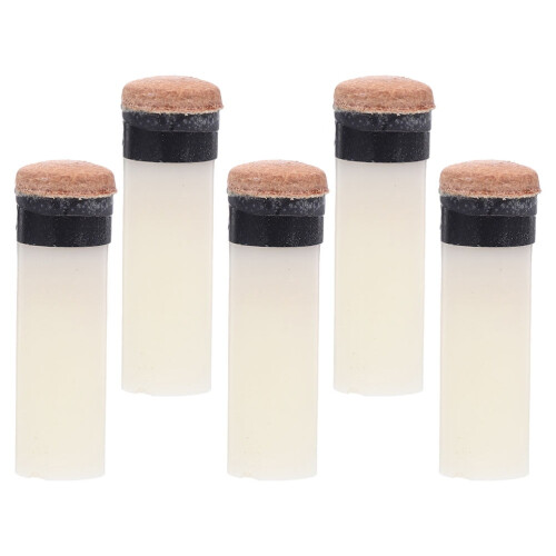 OUNONA 5 Pcs Pool Stick Replacement Tips on Cue Billiard Accessories 1