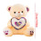 Hugging Heart Bear Plush Toy Beige 23 cm 6