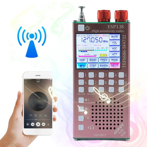Dual-Mode High-Sensitivity Radio with TEF6686 Chip and RDS Data Display Handheld Radio Receiver 2