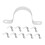 Fixing Tools U-Shape Conduit Clamp Stainless Steel 10Pack Silver 6