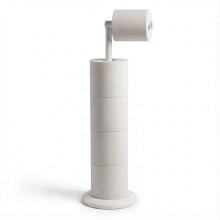 ZISH Toilet Roll Holder Free Standing - White