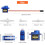 4 micro servo SG90 da 9 g per robot RC, elicotteri, aerei, auto e barche. 7