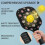 Σετ κουπιών Pickleball με κουπιά από fiberglass σε σχέδια λουλουδιών, 2 μπάλες και τσάντα – 4