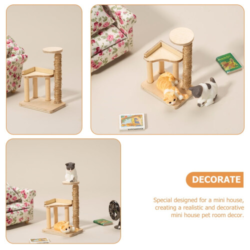 Cat Tree Model Khaki 1Pack 2.75x1.89x1.34in 1