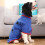 Microfiber Dog Bathrobe Towel Grey Adjustable Absorbent 4