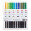 Μαρκαδόροι Kingart Pro Twin-Tip445Series με πινέλο, σετ 24 μοναδικών και ζωηρών χρωμάτων 2