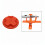 Model Display Making Painting Tool Model Plane Accessories Easy to Use Orange Rotate Base 7