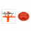 Model Display Making Painting Tool Model Plane Accessories Easy to Use Orange Rotate Base 8