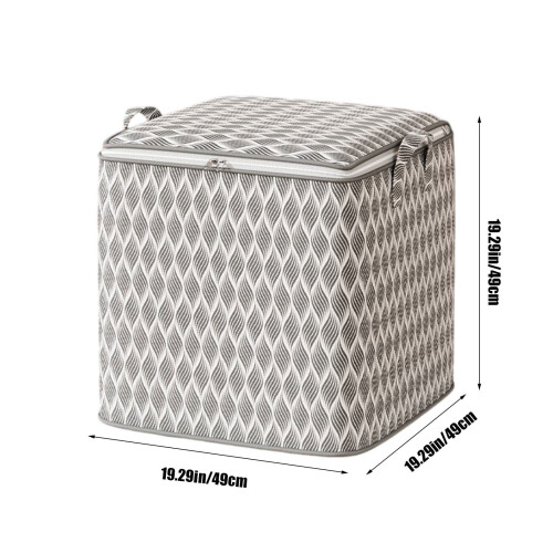 Stackable Heavy-Duty Storage Bins with Lids & Double Zipper – for Winter Clothes, Quilts, Packing & Wardrobe Sorting 2