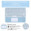 Capa com teclado e touchpad, mouse e touchpad compatíveis com Lenovo Tab M11 11" (2024TB330FU), capa tipo folio com teclado sem fio e touchpad. 3