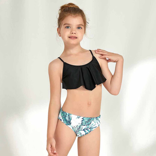 Tropische Nylon-Badeanzugsets (Mädchen) 1