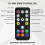 ARGB Controller Kit with 17 Key Remote Control,  RGB PC Fans Controller Kit for RGB Case Fans, ARGB Splitter 4