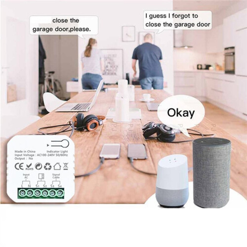 Tuya  ZigBee Garage Door Sliding Gate App Remote Control Open CLose and Timer for Alexa  Home 1