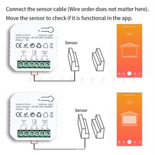 Tuya  ZigBee Garage Door Sliding Gate App Remote Control Open CLose and Timer for Alexa  Home 2