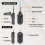 Wireless Saxophone Microphone System for Instruments UHF Rechargeable Microphone Receiver and Transmitter for Sax 5