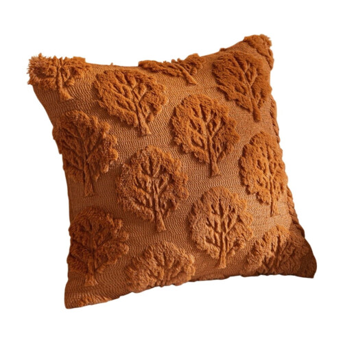Σετ Μαξιλαριών Japceit Autumn Plush, Διακοσμητικό Μαξιλάρι Κεντήματος 3D Φύλλων, Μαξιλάρι 2