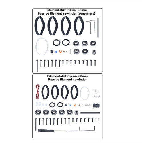 Filamentalist Passive Filament Driven Rewinder Multi-Material Unit Kit Filamentalist "Classic" 80mm Kit with Sensor